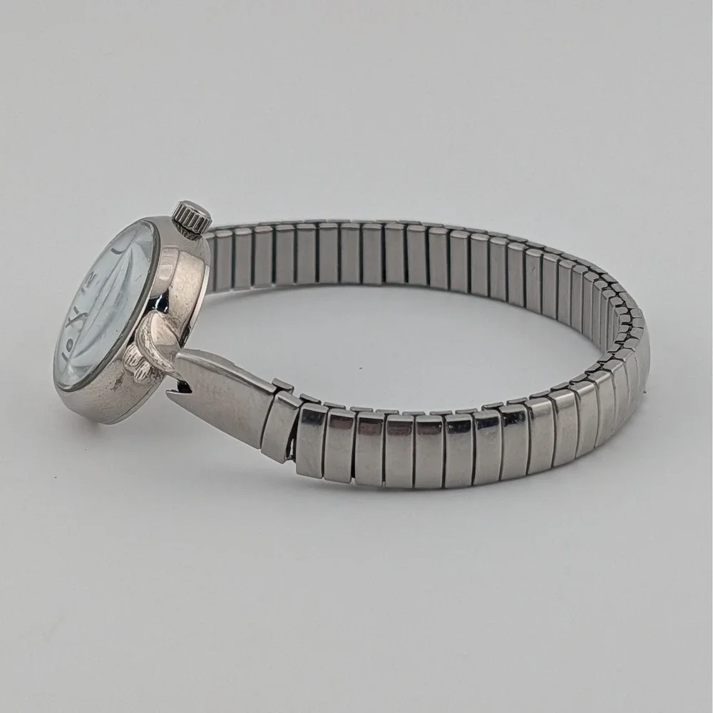 Caravelle‎ Bulova Watch Womens Silver White Dial Expansion Band 43L20